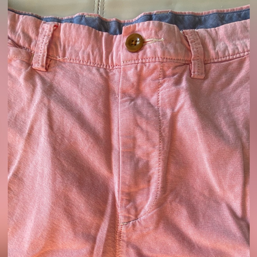 J Crew Club Shorts Pink Flat Front Chinos - size 34 - Picture 8 of 8
